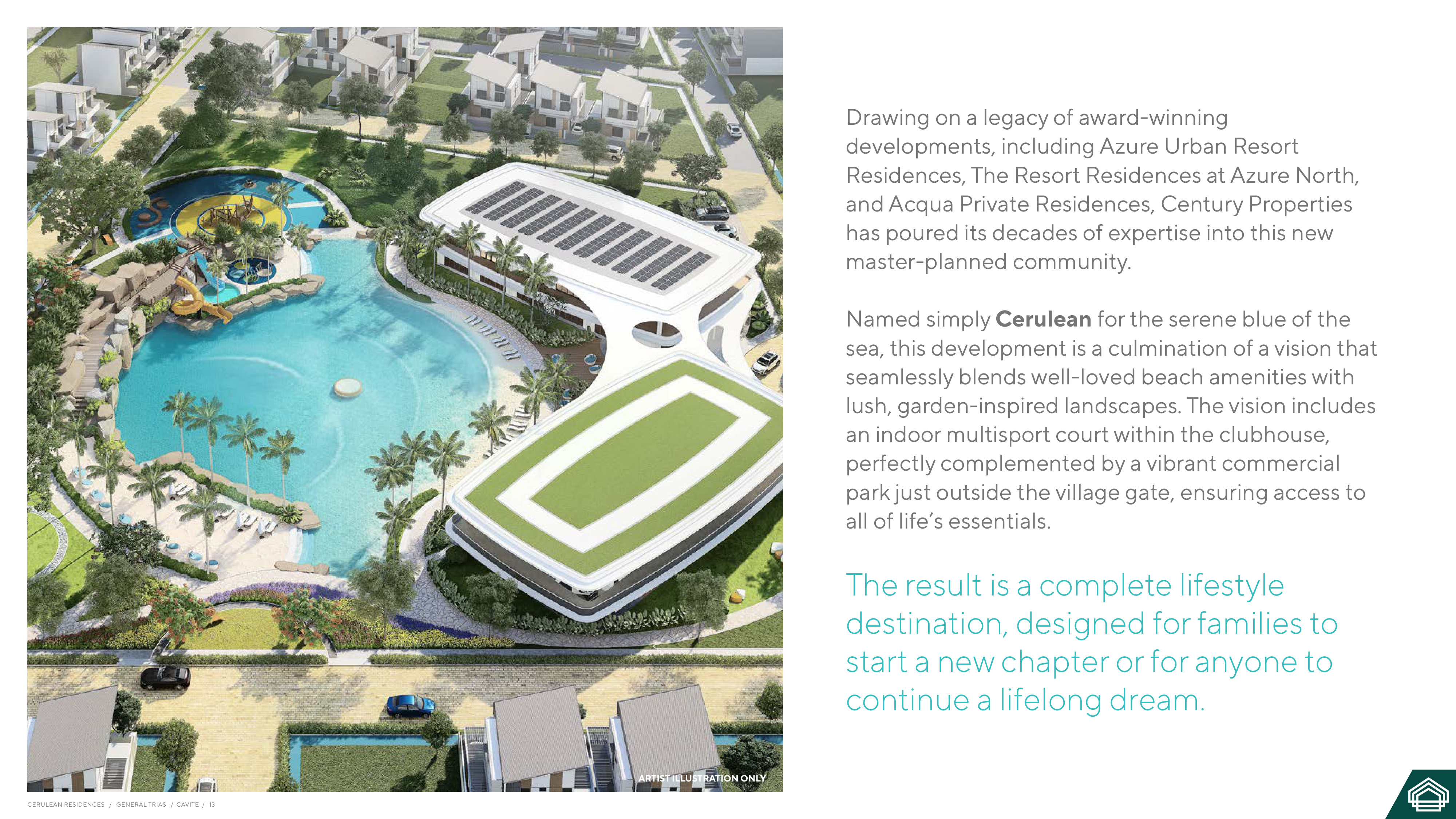 Aerial View of Amenities — Cerulean Residences